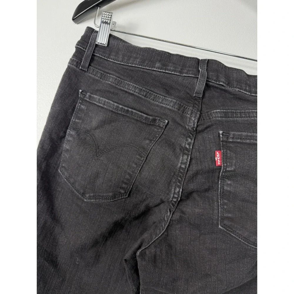 EUC Levi's 511 Slim Tapered Jeans BLACK Mens tag=29x28 Red‎ Tab